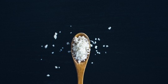 Salt on a spoon
